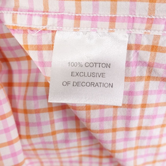 TAILORBYRD COLLECTION SHORT SLEEVE CHECK BUTTON DOWN SHIRT MENS SZ L LARGE - Picture 7 of 8